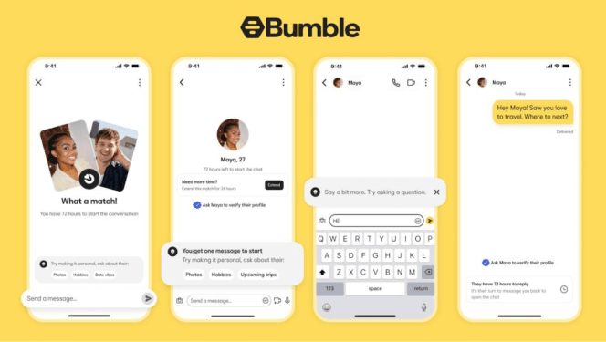 Bumble, Erkeklerin İlk Adımı Atmasına İzin Veren Tarihsel Kurallarını Kaldırdı